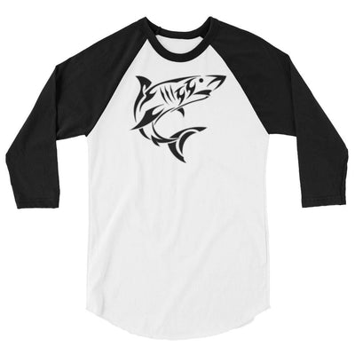 jiu jitsu gear BJJ apparel Shark Attack ~ 3/4 sleeve raglan shirt