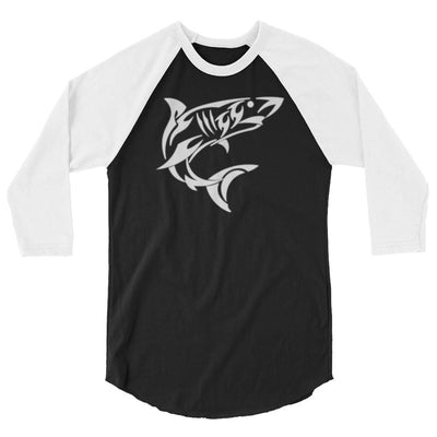 jiu jitsu gear BJJ apparel Shark Attack ~ 3/4 sleeve raglan shirt