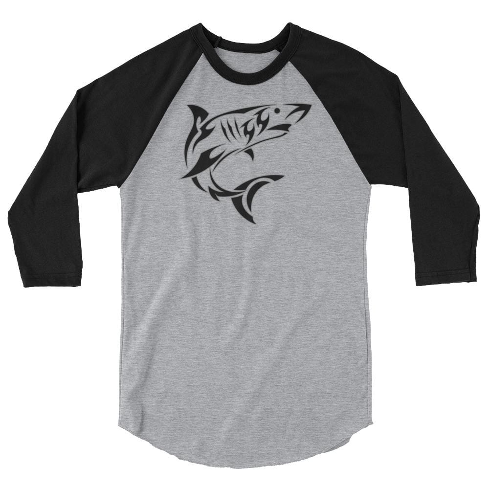 jiu jitsu gear BJJ apparel Shark Attack ~ 3/4 sleeve raglan shirt