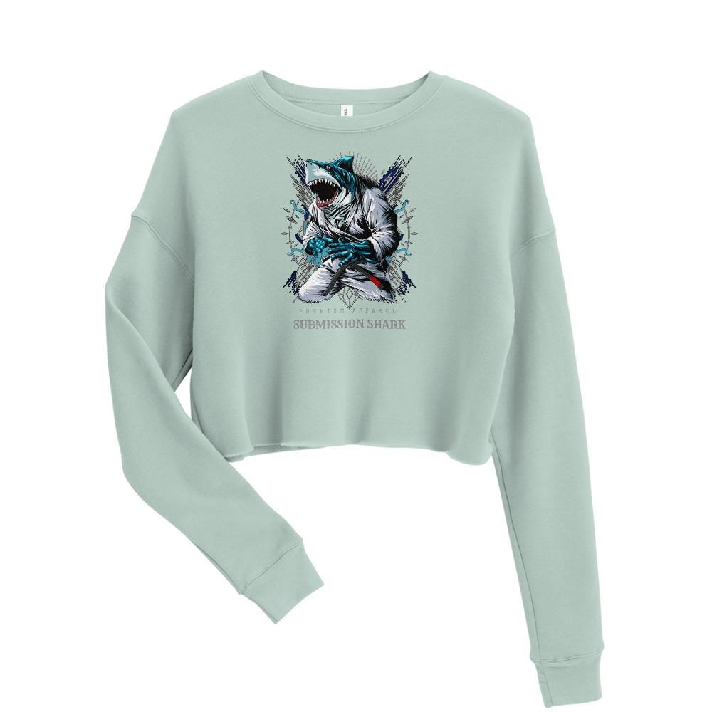 jiu jitsu gear BJJ apparel Shark Frenzy ~ Crop Sweatshirt