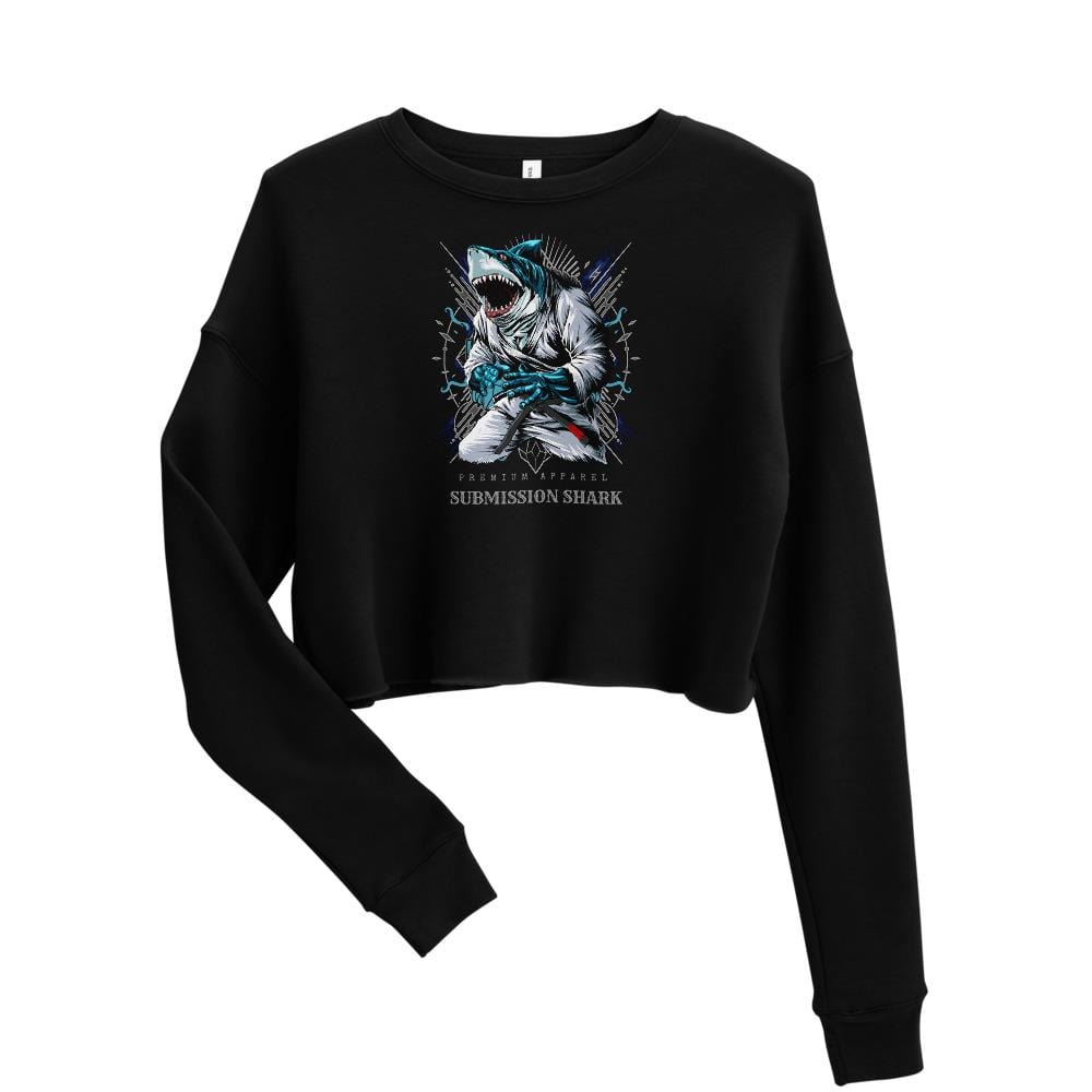 jiu jitsu gear BJJ apparel Shark Frenzy ~ Crop Sweatshirt