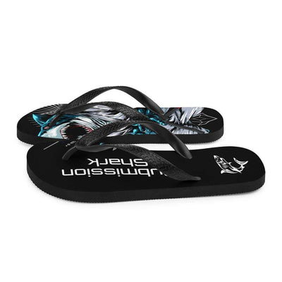 jiu jitsu gear BJJ apparel Shark Frenzy ~ Flip-Flops