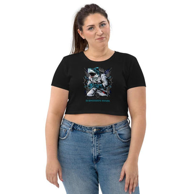 jiu jitsu gear BJJ apparel Shark Frenzy ~ Organic Crop Top