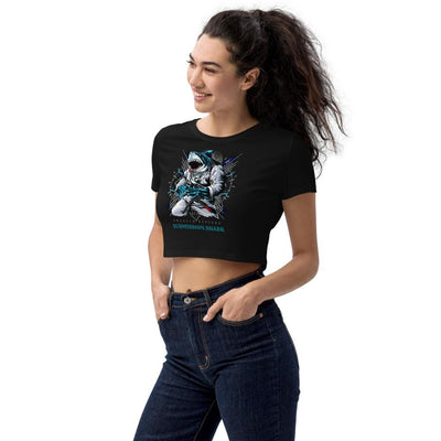 jiu jitsu gear BJJ apparel Shark Frenzy ~ Organic Crop Top