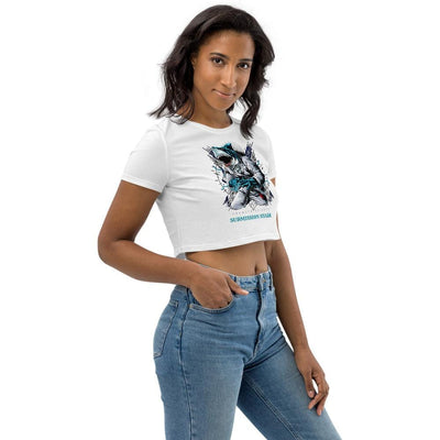 jiu jitsu gear BJJ apparel Shark Frenzy ~ Organic Crop Top