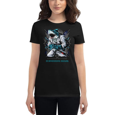 jiu jitsu gear BJJ apparel Shark Frenzy ~ Women's Fashion Fit Tee