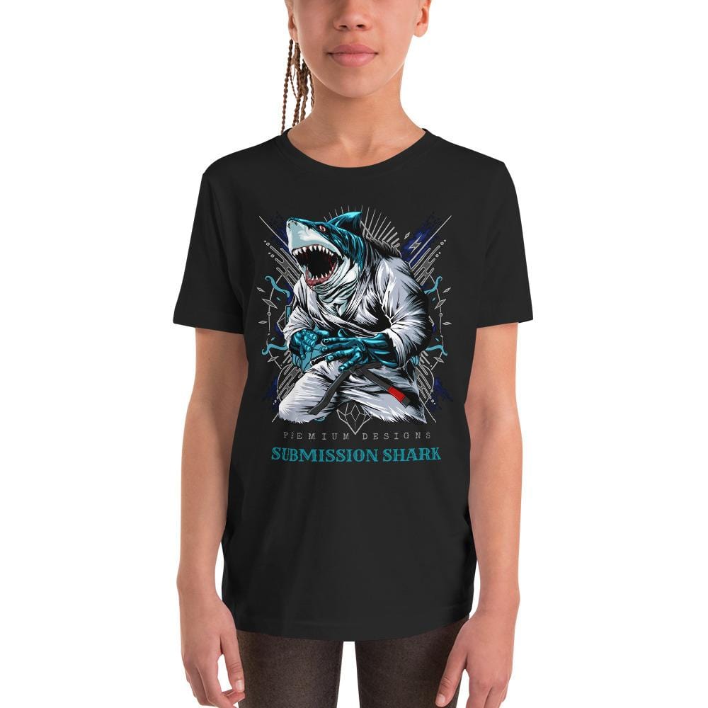 jiu jitsu gear BJJ apparel Shark Frenzy ~ Youth T-Shirt