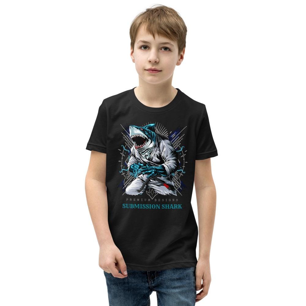jiu jitsu gear BJJ apparel Shark Frenzy ~ Youth T-Shirt