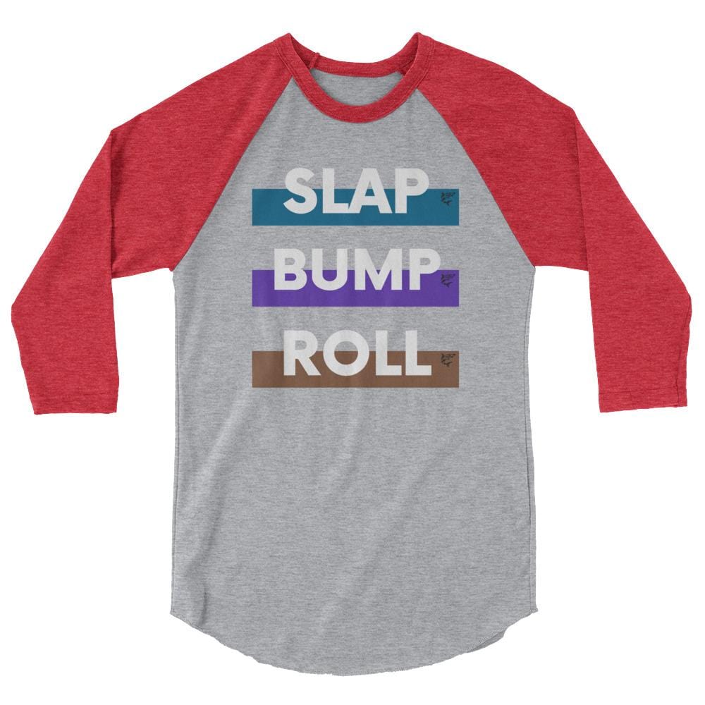 jiu jitsu gear BJJ apparel Slap Bump Roll ~ 3/4 sleeve raglan shirt