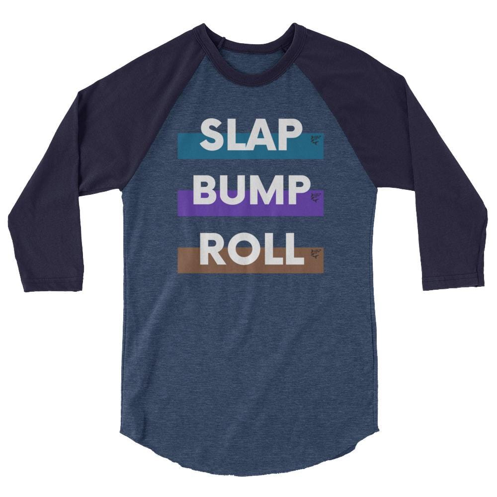jiu jitsu gear BJJ apparel Slap Bump Roll ~ 3/4 sleeve raglan shirt