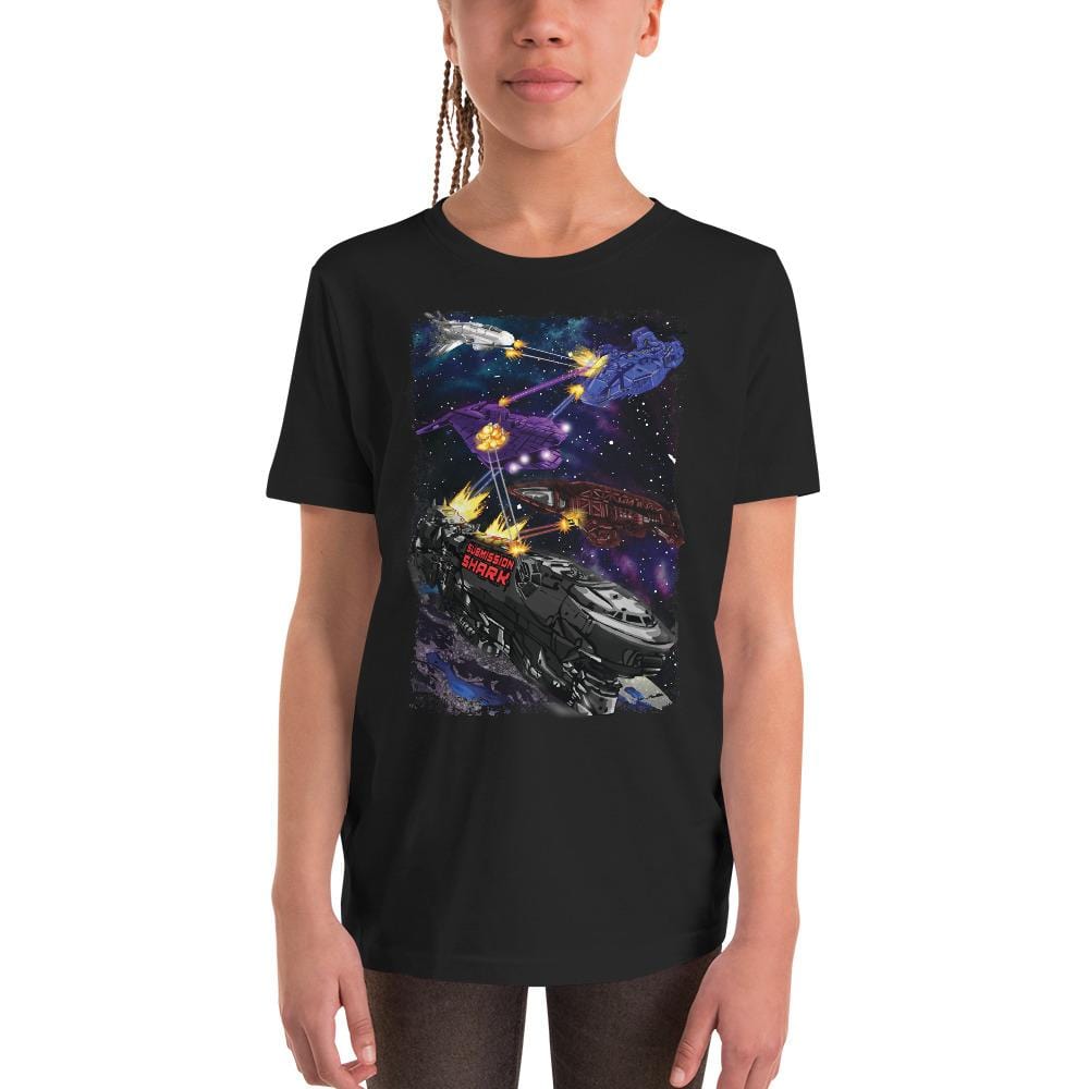 jiu jitsu gear BJJ apparel Spar Wars: Spaceships ~ Youth T-Shirt
