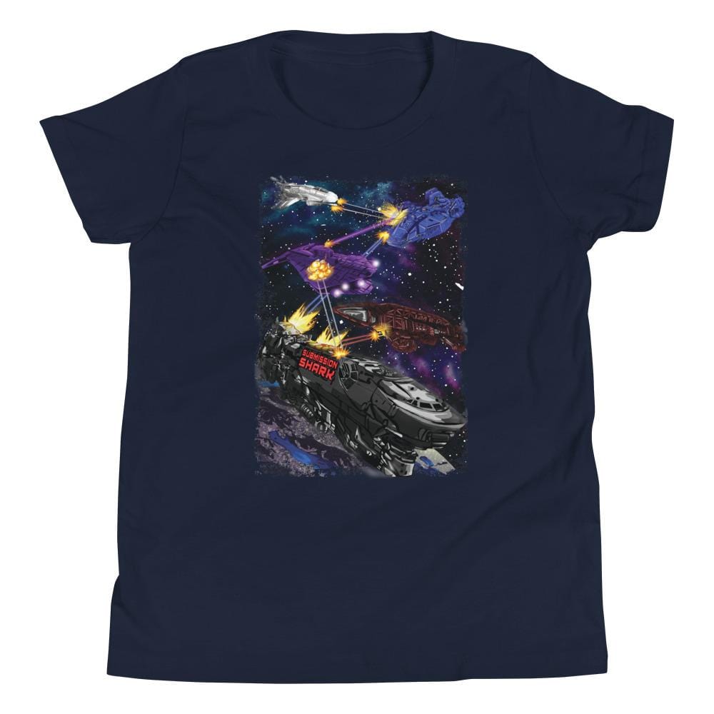 jiu jitsu gear BJJ apparel Spar Wars: Spaceships ~ Youth T-Shirt