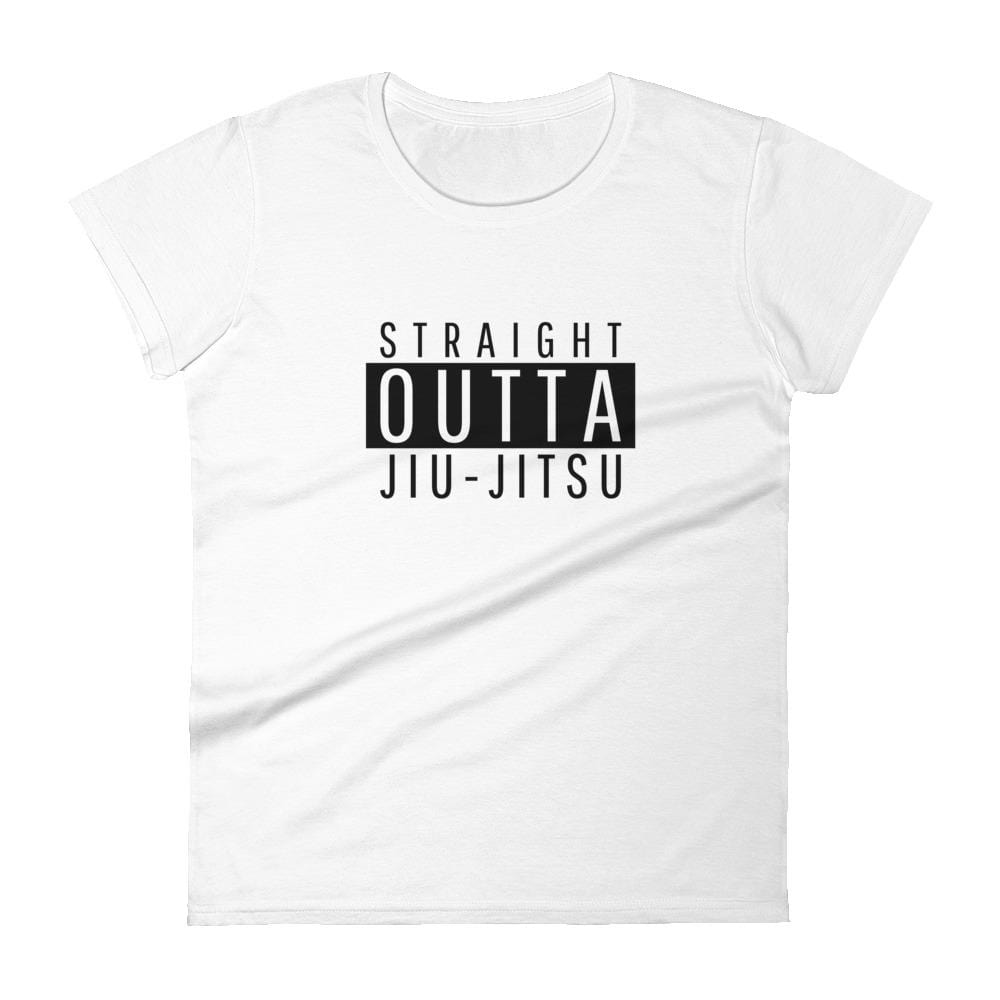 jiu jitsu gear BJJ apparel Straight Outta Jiu-Jitsu ~ Women's Fashion Fit Tee
