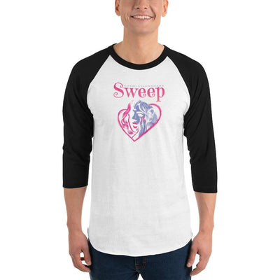 jiu jitsu gear BJJ apparel Sweep Heart ~ 3/4 sleeve raglan shirt