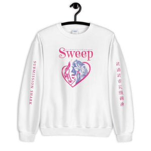 jiu jitsu gear BJJ apparel Sweep Heart ~ Unisex Sweatshirt