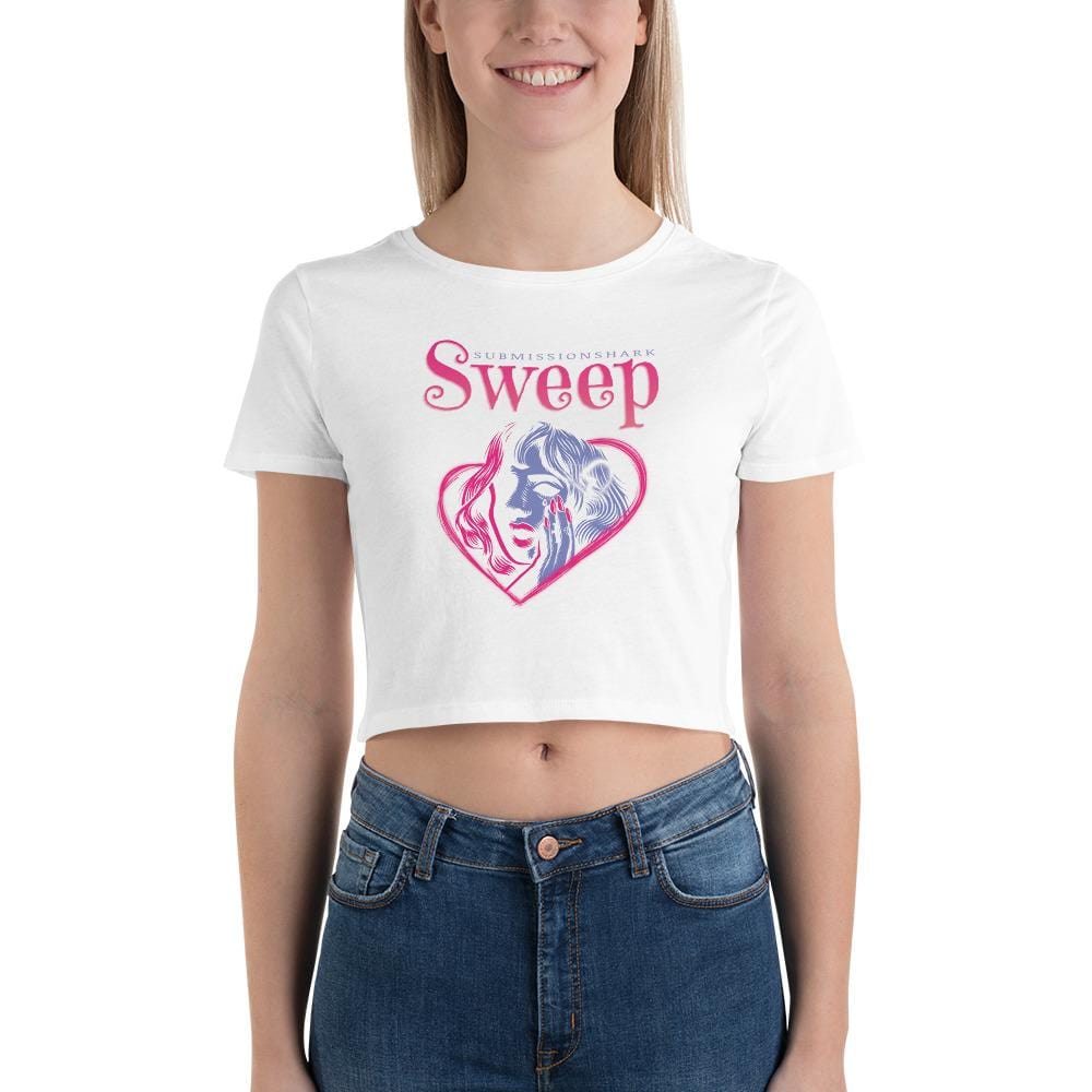 jiu jitsu gear BJJ apparel Sweep Heart ~ Women’s Crop Tee