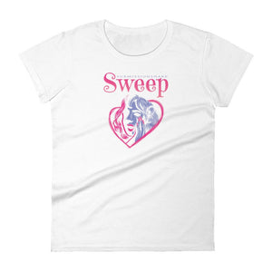 jiu jitsu gear BJJ apparel Sweep Heart ~ Women's Fashion Fit Tee