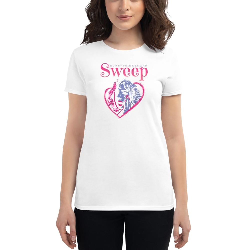 jiu jitsu gear BJJ apparel Sweep Heart ~ Women's Fashion Fit Tee