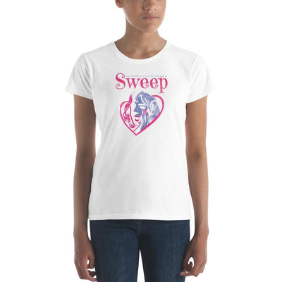 jiu jitsu gear BJJ apparel Sweep Heart ~ Women's Fashion Fit Tee