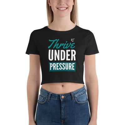 jiu jitsu gear BJJ apparel Thrive Under Pressure ~ Women’s Crop Tee