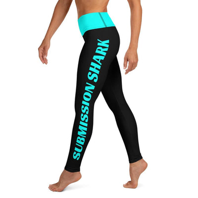 jiu jitsu gear BJJ apparel Turquoise Athletic ~ High-Waist Leggings