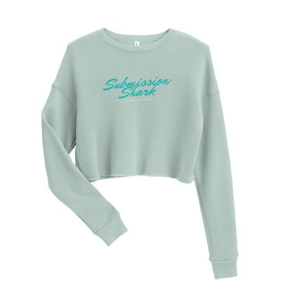 jiu jitsu gear BJJ apparel Turquoise Vibe ~ Crop Sweatshirt