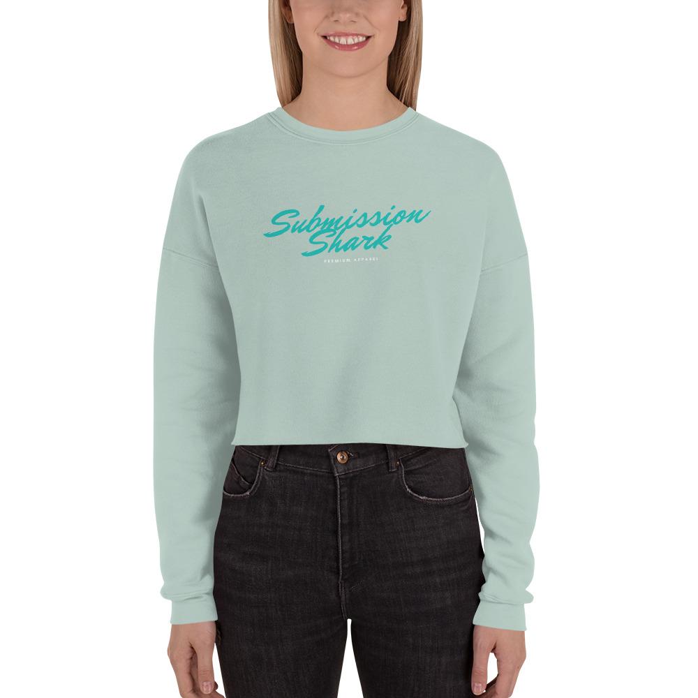 jiu jitsu gear BJJ apparel Turquoise Vibe ~ Crop Sweatshirt