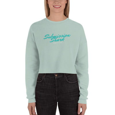 jiu jitsu gear BJJ apparel Turquoise Vibe ~ Crop Sweatshirt