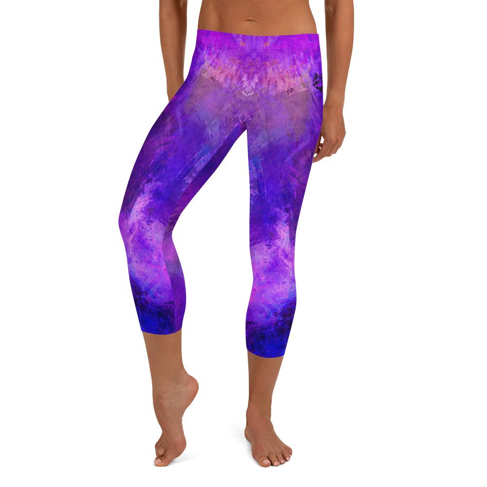jiu jitsu gear BJJ apparel Violet Psionic ~ Capri Leggings *
