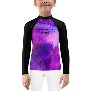 jiu jitsu gear BJJ apparel Violet Psionic ~ Kids Rash Guard *