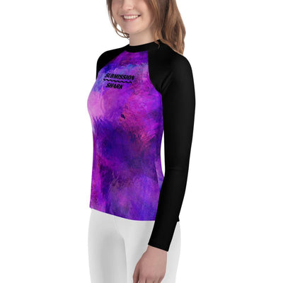 jiu jitsu gear BJJ apparel Violet Psionic ~ Youth Rash Guard *