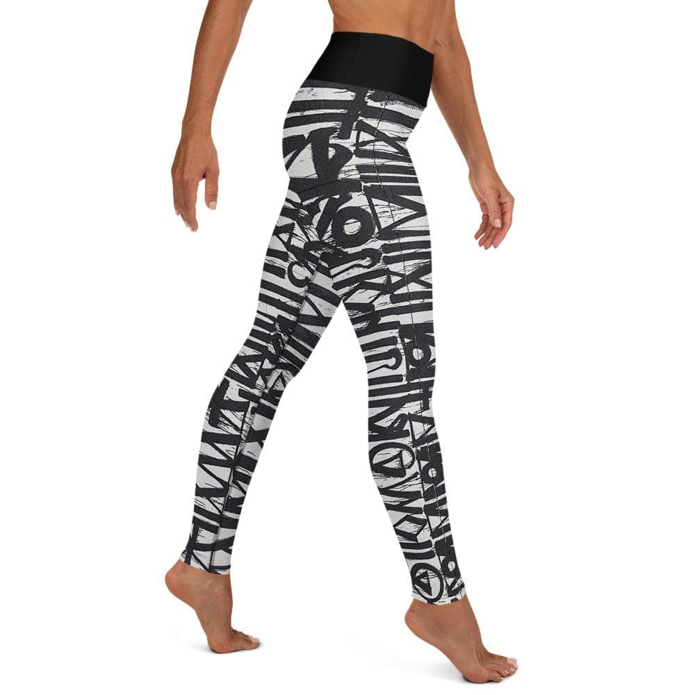 jiu jitsu gear BJJ apparel White Noise ~ High-Waist Leggings