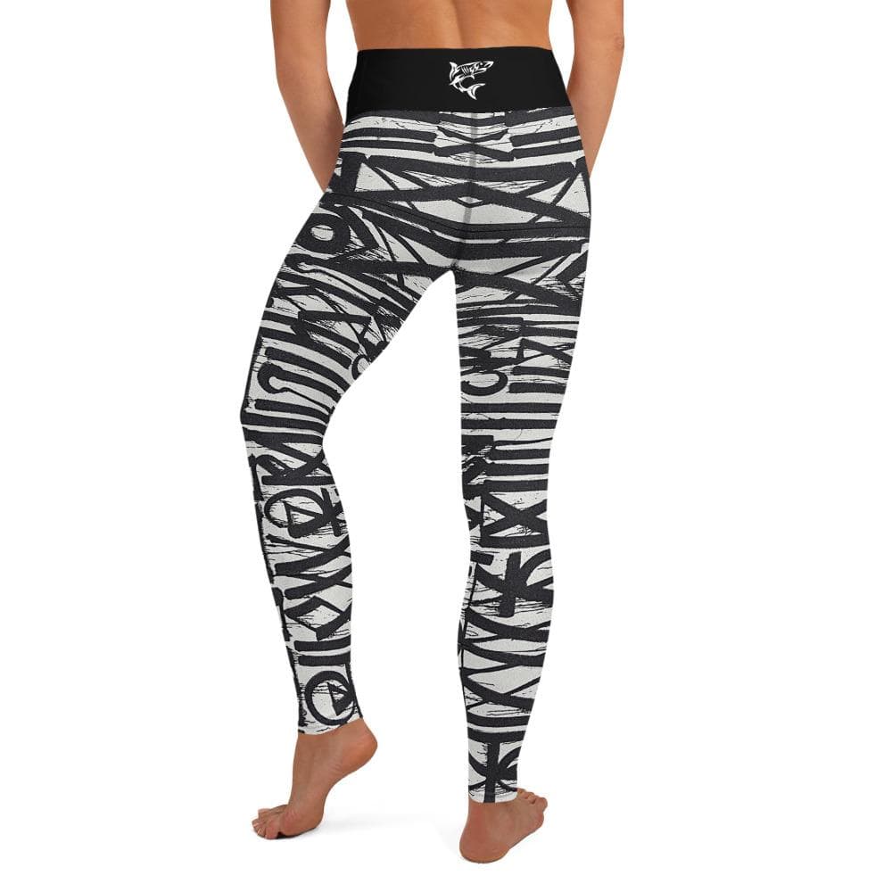 jiu jitsu gear BJJ apparel White Noise ~ High-Waist Leggings