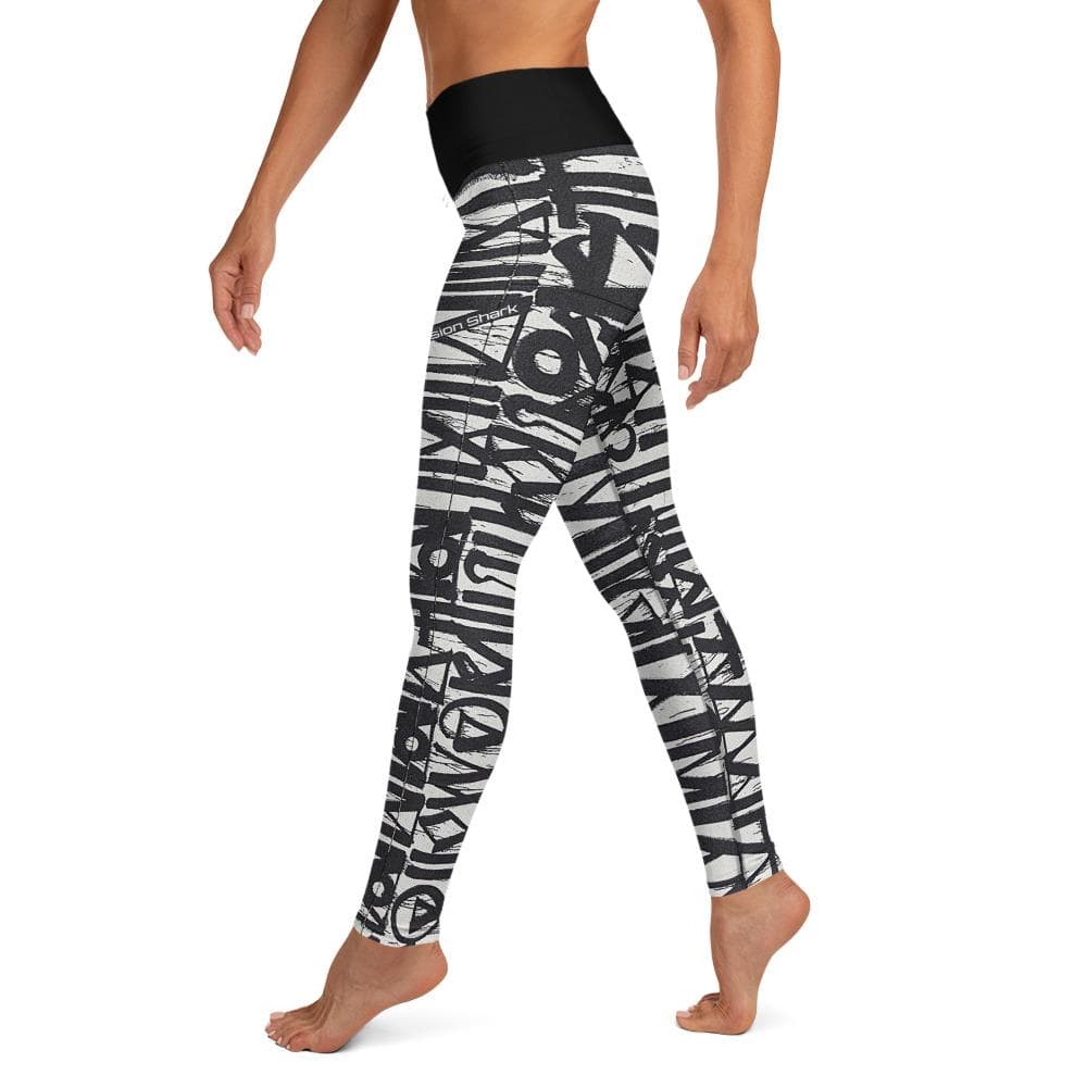 jiu jitsu gear BJJ apparel White Noise ~ High-Waist Leggings