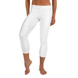 jiu jitsu gear BJJ apparel White SS Premium Standard ~ Capri Leggings