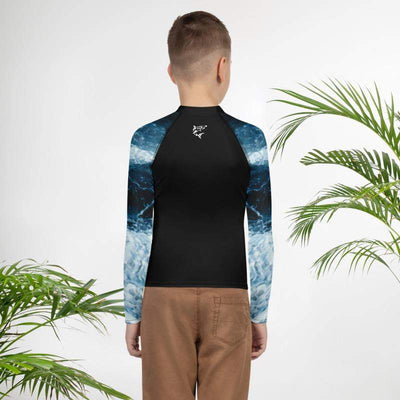 jiu jitsu gear BJJ apparel Wild Tides ~ Youth Rash Guard