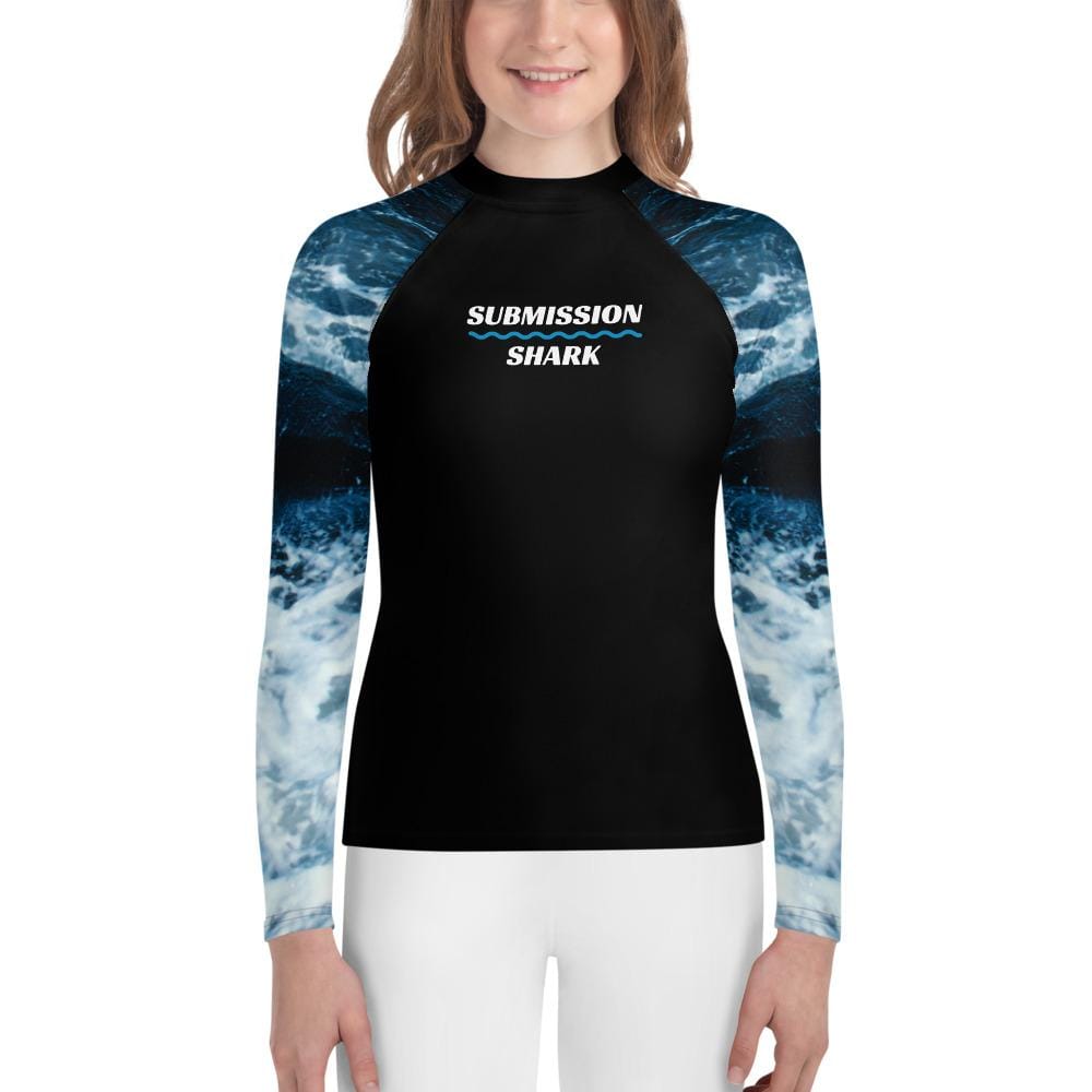 jiu jitsu gear BJJ apparel Wild Tides ~ Youth Rash Guard