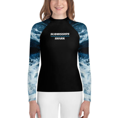 jiu jitsu gear BJJ apparel Wild Tides ~ Youth Rash Guard