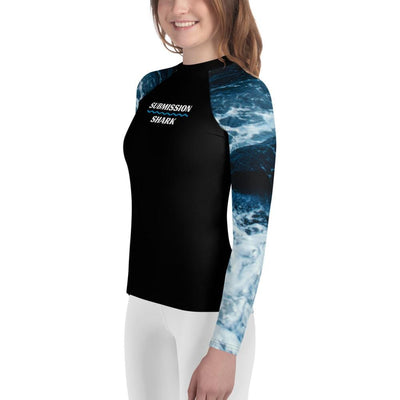 jiu jitsu gear BJJ apparel Wild Tides ~ Youth Rash Guard