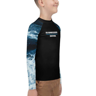 jiu jitsu gear BJJ apparel Wild Tides ~ Youth Rash Guard