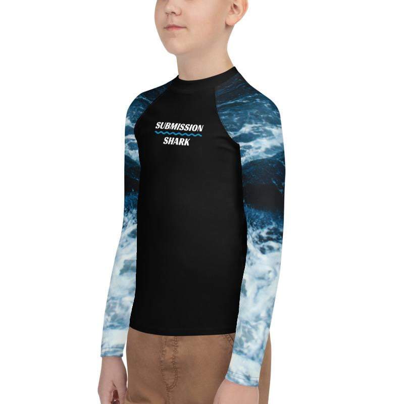 jiu jitsu gear BJJ apparel Wild Tides ~ Youth Rash Guard