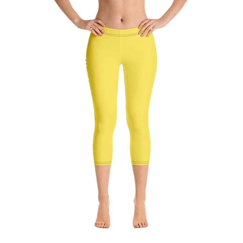 jiu jitsu gear BJJ apparel Yellow SS Premium Standard ~ Capri Leggings