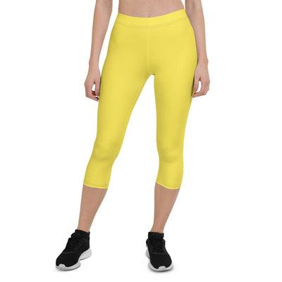 jiu jitsu gear BJJ apparel Yellow SS Premium Standard ~ Capri Leggings
