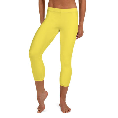 jiu jitsu gear BJJ apparel Yellow SS Premium Standard ~ Capri Leggings