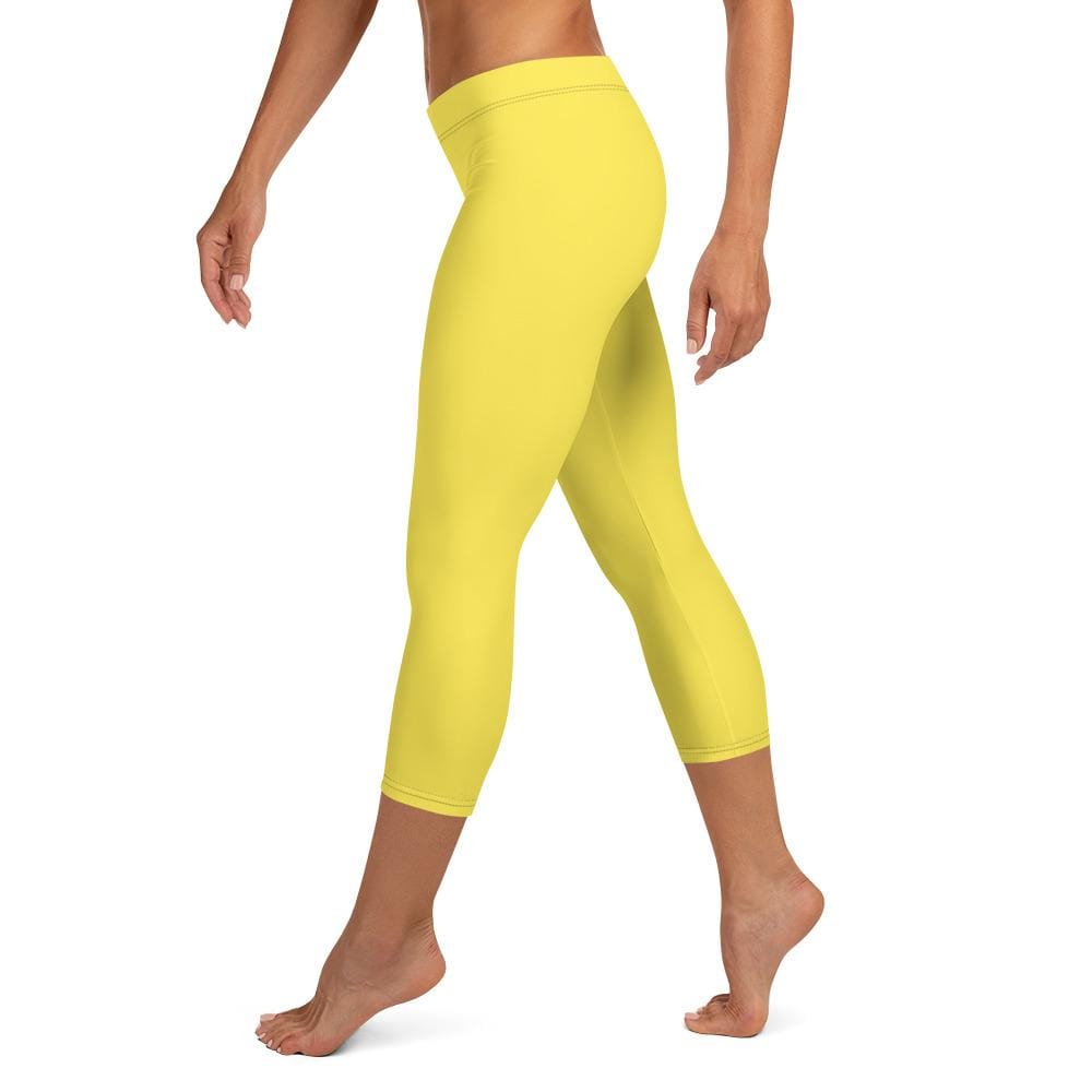 jiu jitsu gear BJJ apparel Yellow SS Premium Standard ~ Capri Leggings