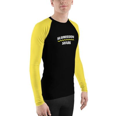 jiu jitsu gear BJJ apparel Yellow SS Premium Standard ~ Men's BJJ Rash Guard